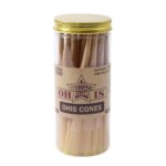Natural unbleached king size pre roll cones 50 pack by Chilltree