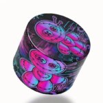 Premium neon stitched doll herb grinder metal mill by Chilltree