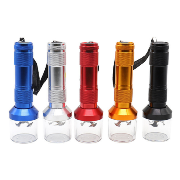 Premium stealth flashlight electric herb grinder portable metal mill by Chilltree