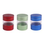 Premium 50mm clear window metal herb grinder by Chilltree