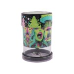 Premium 110mm trippy art electric herb grinder clear chamber by Chilltree